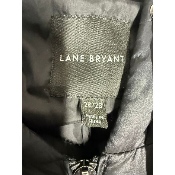 Lane Bryant Black Puffer Packable Coat  Women’s Plus Size 26/28 - Picture 2 of 11